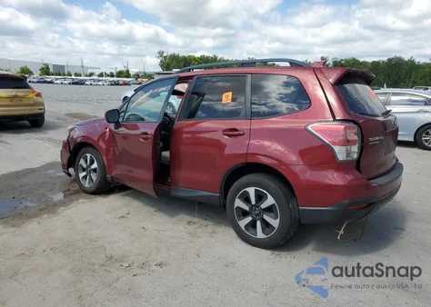 2017 Subaru Forester 2.5I Premium z USA, uszkodzony, nr VIN JF2SJAEC0HH503864